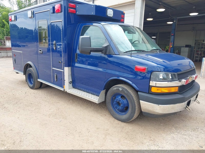 2015 Chevrolet Express Cutaway 3500 Diesel Blue vin: 1GB3G2CL2F1257842
