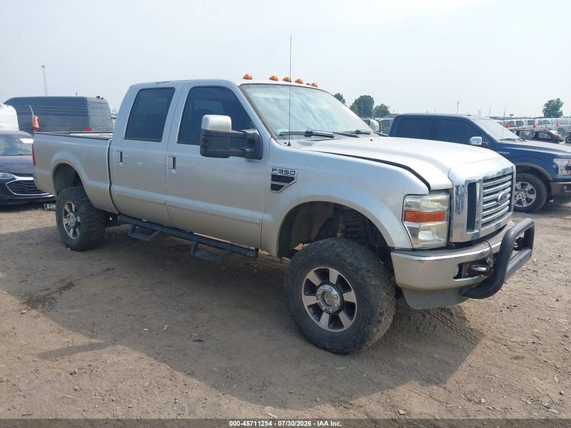 2010 Ford Super Duty F-350 Srw Lariat Silver vin: 1FTWW3BR7AEA80827
