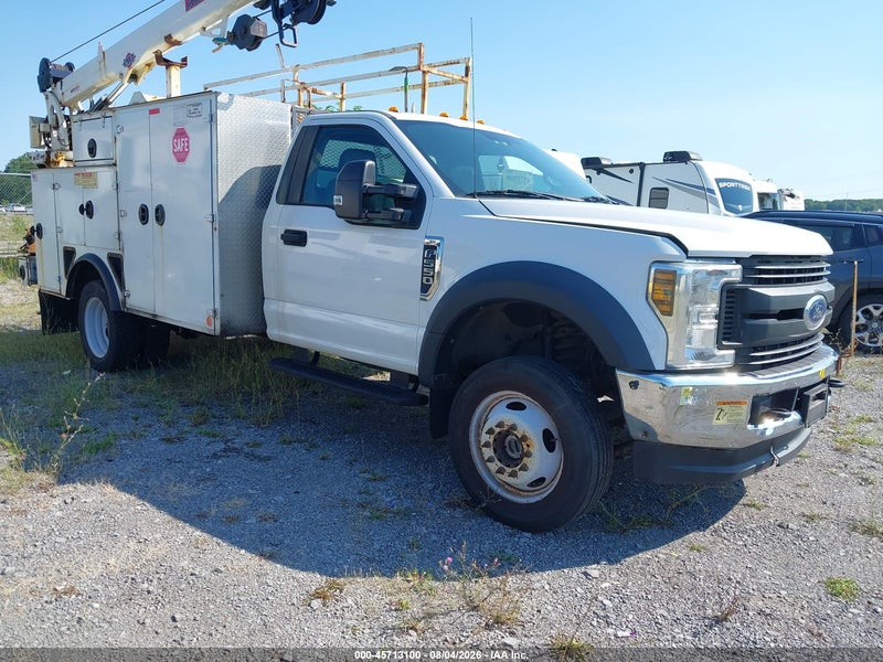 2019 Ford F-550 Chassis Xl White vin: 1FDUF5HY8KEE92107