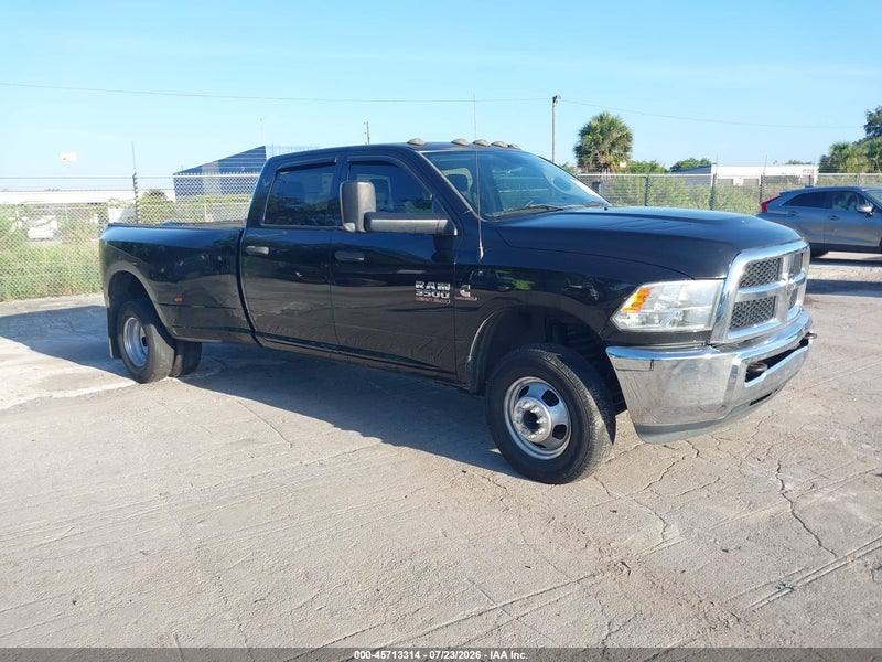 2017 Ram 3500 Tradesman  4x4 8' Box Black vin: 3C63RRGL5HG528607
