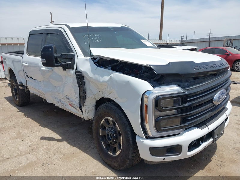 2025 Ford F-250 Platinum White vin: 1FT8W2BM0SEC07037