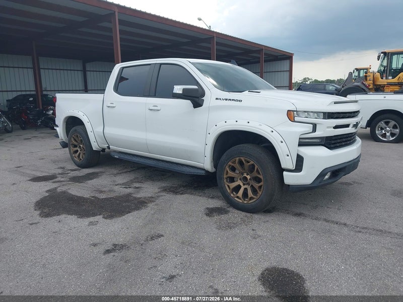 2021 Chevrolet Silverado 1500   White vin: 3GCPWCET8MG321948