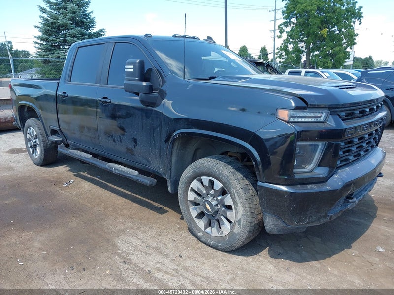 2021 Chevrolet Silverado 2500hd 4wd  Standard Bed Custom Black vin: 1GC4YME77MF167157