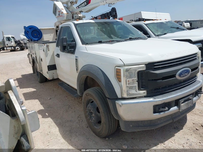 2019 Ford F-550 Chassis Xl White vin: 1FDUF5HY5KDA18444