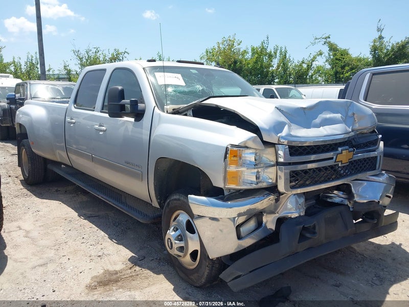 2012 Chevrolet Silverado 3500hd Ltz Silver vin: 1GC4K1C88CF228350