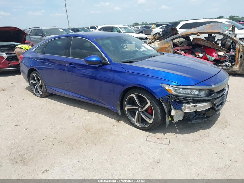 2018 Honda Accord Sport Blue vin: 1HGCV1F37JA137584