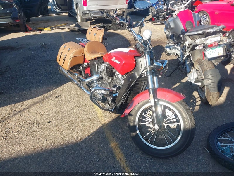 2022 Indian Motorcycle Co. Scout Abs Burgundy vin: 56KMSA009N3188129