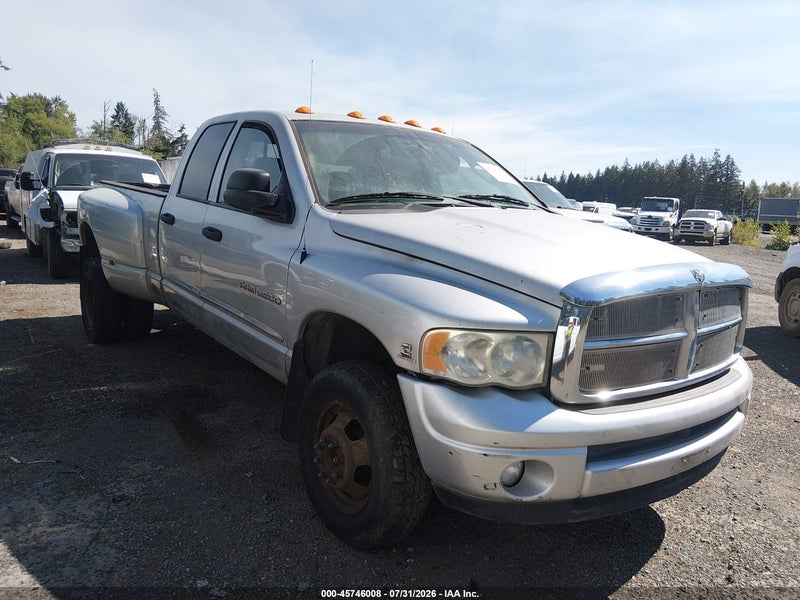 2005 Dodge Ram 3500 St/slt Silver vin: 3D7MS48C75G742096