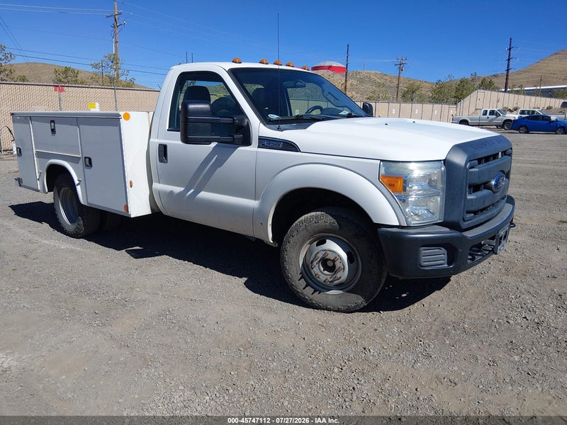 2015 Ford F-350 Chassis Xl White vin: 1FDRF3G65FED30810