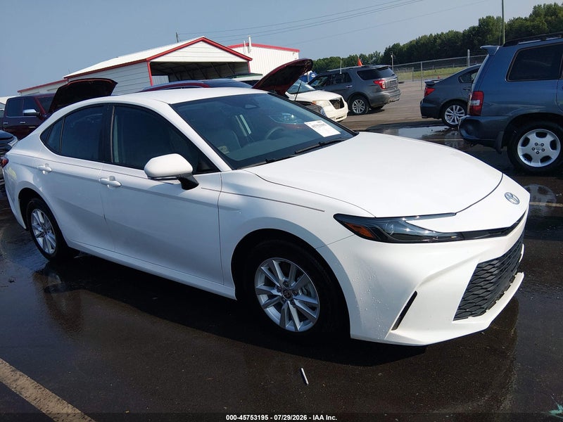 2025 Toyota Camry Le White vin: 4T1DAACK5SU506030