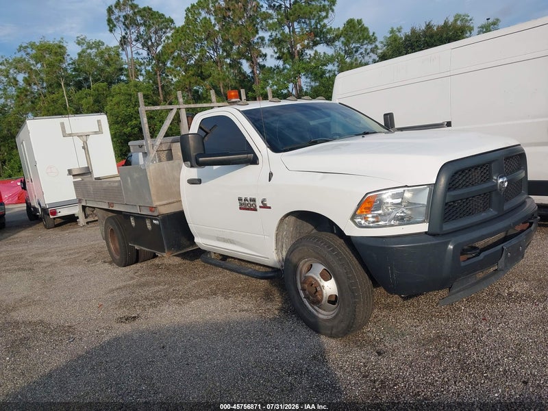 2018 Ram 3500 Chassis Tradesman/slt Белый vin: 3C7WRTBL3JG188859