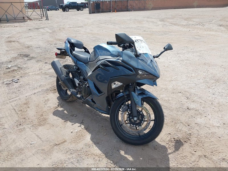 2024 Kawasaki Ex500   Blue vin: ML5EXGG17RDA24324