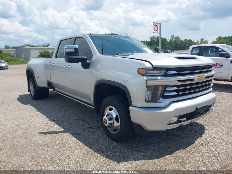 2022 Chevrolet Silverado 3500hd 4wd  Long Bed High Country White vin: 1GC4YVEY3NF321427