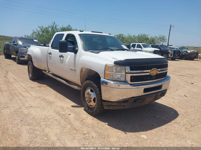 2012 Chevrolet Silverado 3500hd Work Truck White vin: 1GC4KZC87CF194383