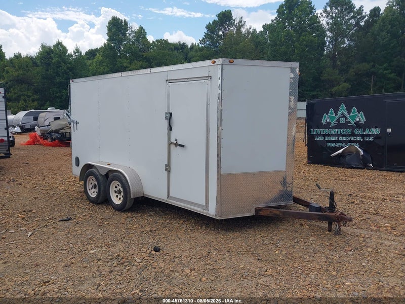 2022 Custom Trailers D And A 7 X 14 Ta2   White vin: 1D9BE1427NF803837