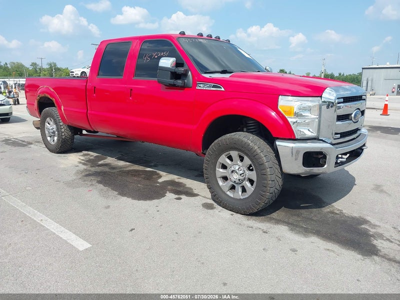 2011 Ford F-350 Lariat Red vin: 1FT8W3BT5BEC91403