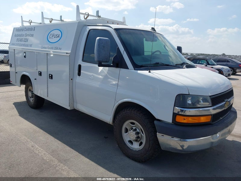 2019 Chevrolet Express Cutaway 4500   White vin: 1GB0GRFG4K1303529