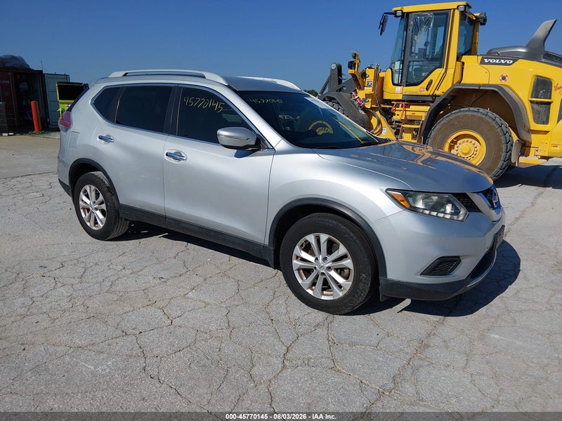 2014 Nissan Rogue Sv Silver vin: 5N1AT2ML5EC801536