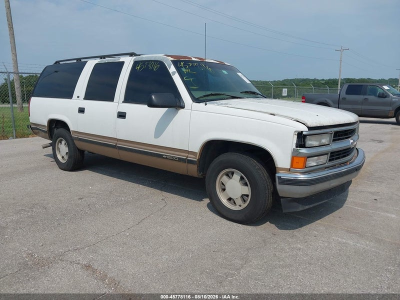 1999 Chevrolet Suburban Lt White vin: 1GNEC16R4XJ488888
