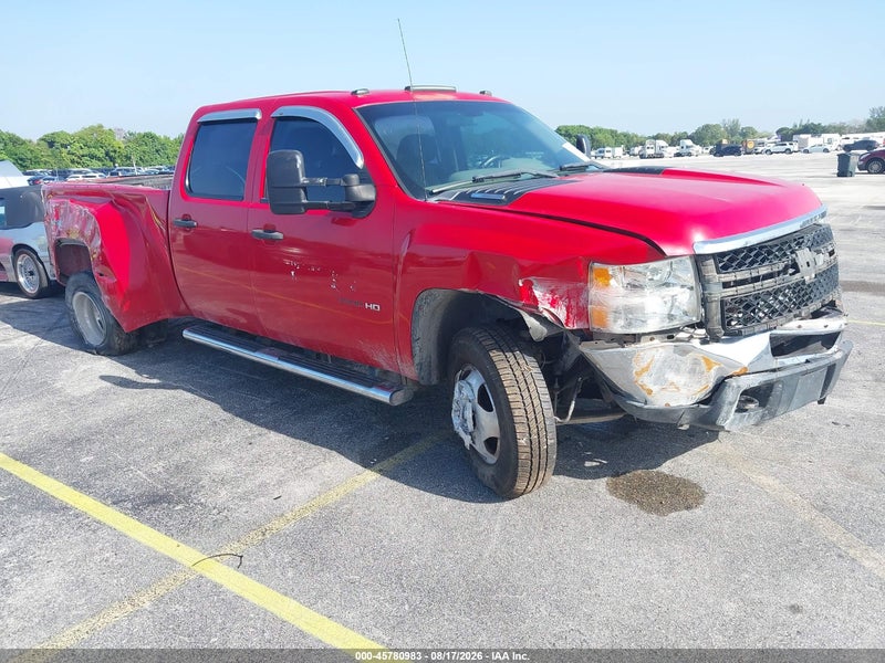 2011 Chevrolet Silverado 3500hd Work Truck Red vin: 1GC4KZC84BF242663