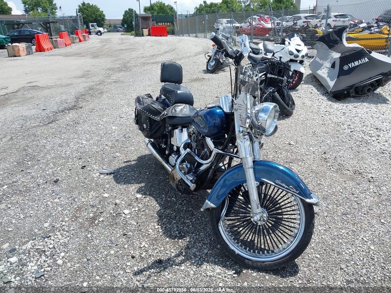 1999 Harley-davidson Flstc   Blue vin: 1HD1BJL49XY044818