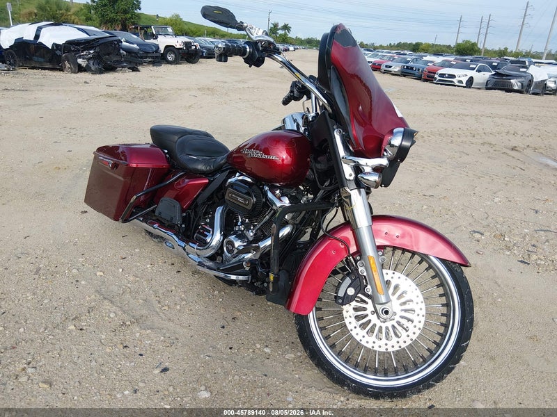 2017 Harley-davidson Flhx Street Glide Burgundy vin: 1HD1KBC15HB625152