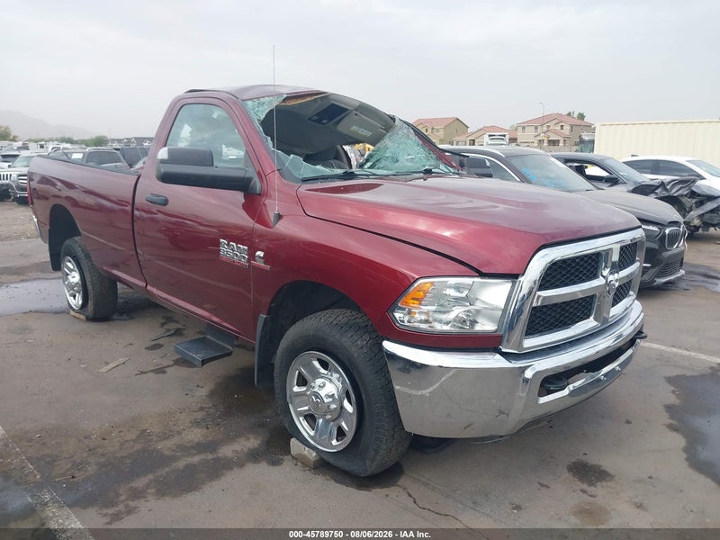 2017 Ram 3500 Tradesman  4x4 8' Box Maroon vin: 3C63R3AL9HG669492