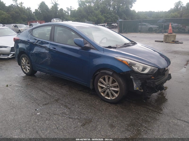 2016 Hyundai Elantra Se vin: KMHDH4AE9GU557015