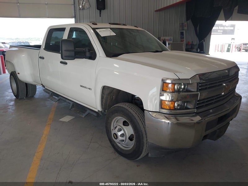 2018 Chevrolet Silverado 3500hd Wt White vin: 1GC4CYCG5JF281033
