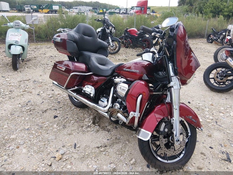 2017 Harley-davidson Flhtk Ultra Limited Burgundy vin: 1HD1KED14HB658384