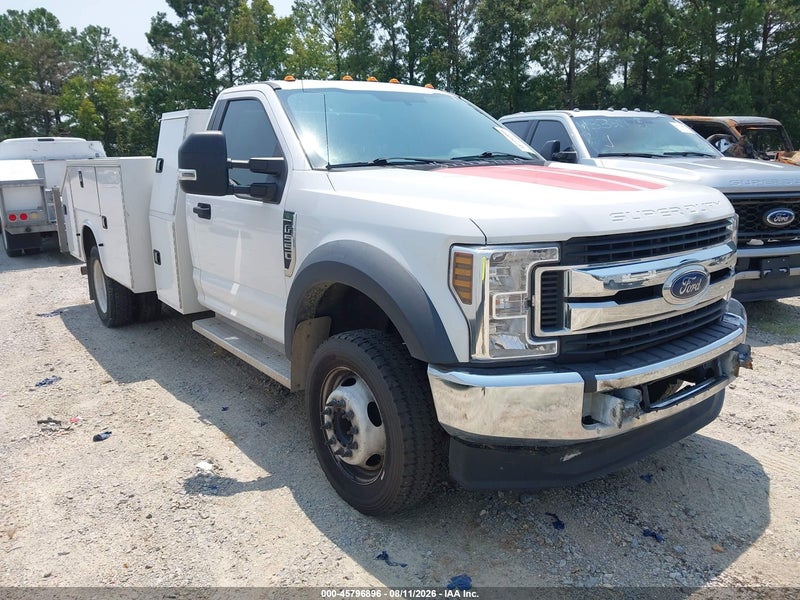2018 Ford F-550 Chassis Xl White vin: 1FDUF5GY6JEC29517