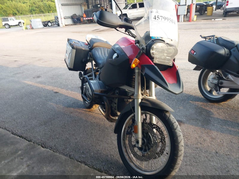 2005 Bmw R1200 Gs Red vin: WB10317A55ZL77838