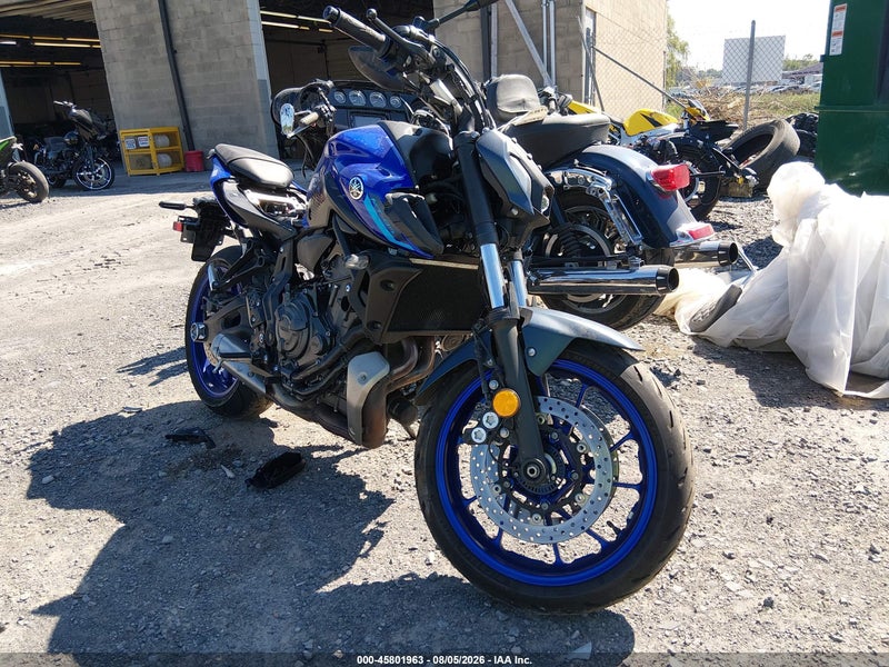 2024 Yamaha Mt07   Blue vin: JYARM32E7RA011635