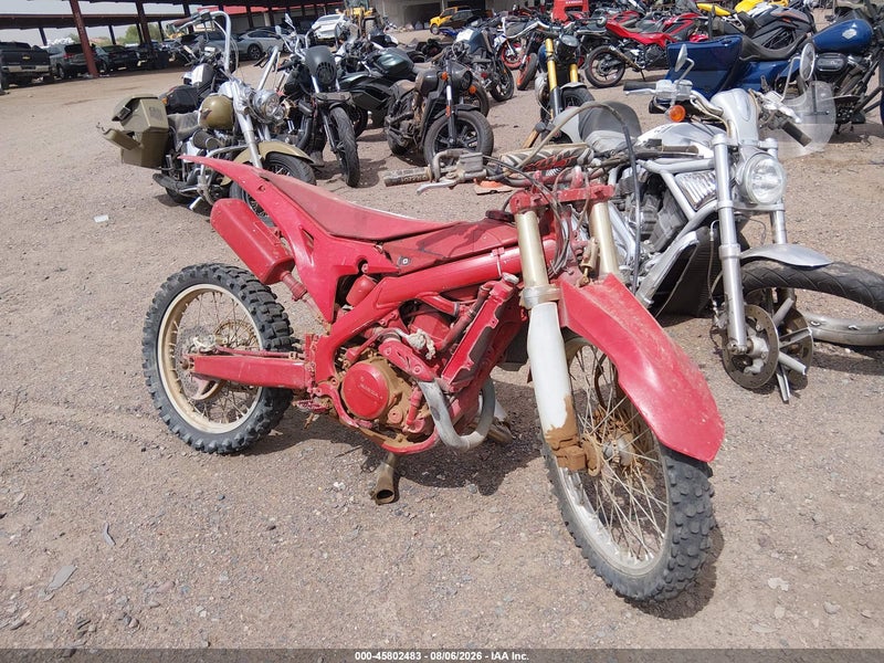2013 Honda Crf450 R Red vin: JH2PE053XDK204132