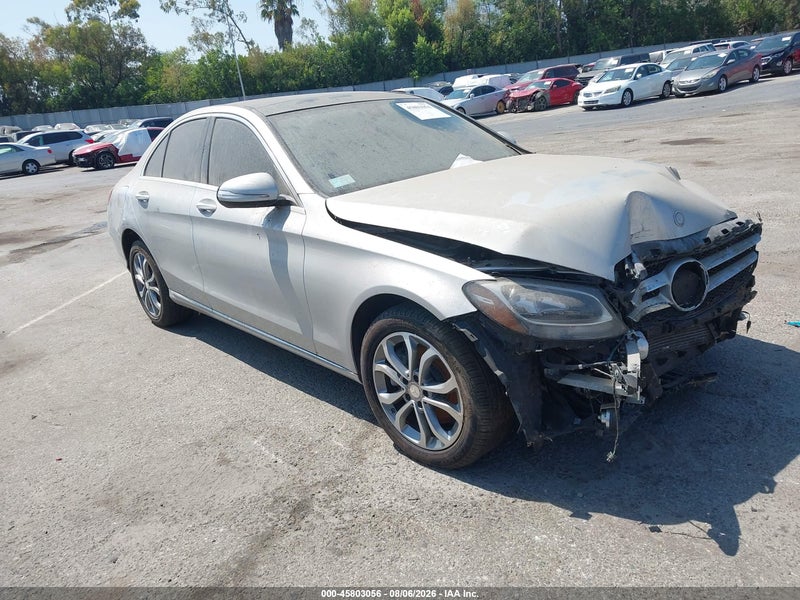 2015 Mercedes-benz C 300 4matic Silver vin: 55SWF4KB9FU007665