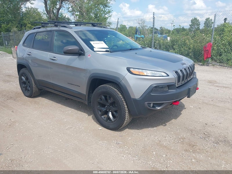 2016 Jeep Cherokee Trailhawk Gray vin: 1C4PJMBS3GW122456