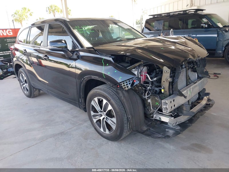 2023 Toyota Highlander Xle Black vin: 5TDKDRAH6PS044484