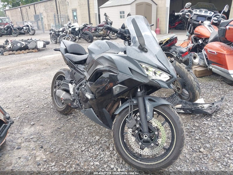2024 Kawasaki Ex650 P Black vin: ML5EXEP13RDAB3627