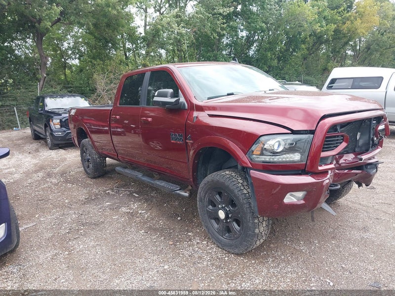 2018 Ram 3500 Laramie  4x4 8' Box Red vin: 3C63R3JL5JG310999