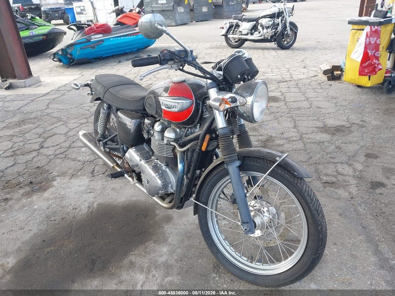 2006 Triumph Motorcycle T100 Bonneville Black vin: SMT910K196J254286