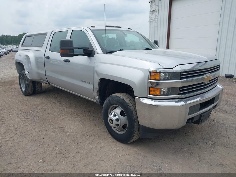 2018 Chevrolet Silverado 3500hd Wt Silver vin: 1GC4KYCG3JF103561