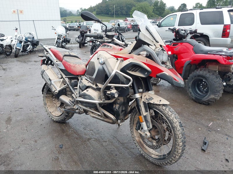 2018 Bmw R1200 Gs Adventure Red vin: WB10A1201JZ899705