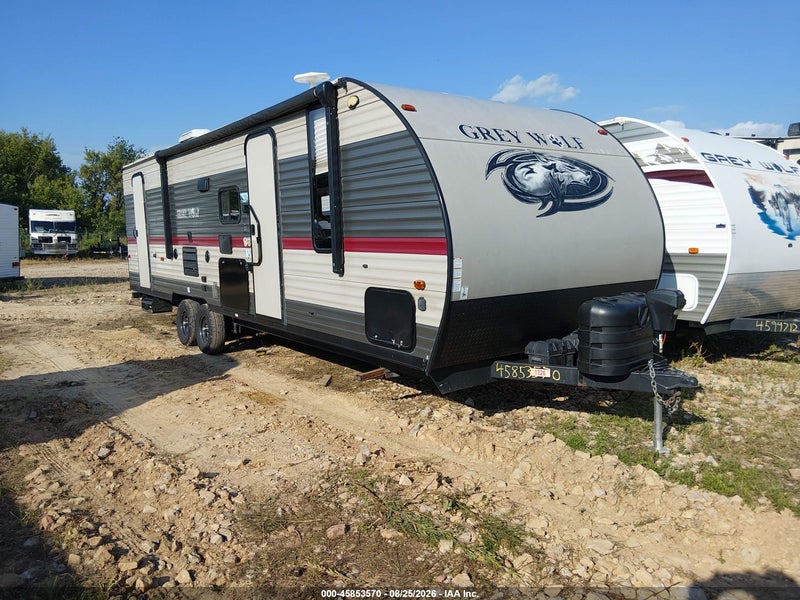 2019 Forest River Cherokee Grey Wolf 26dbh Travel Trailer   Tan vin: 4X4TCKB22KK052813