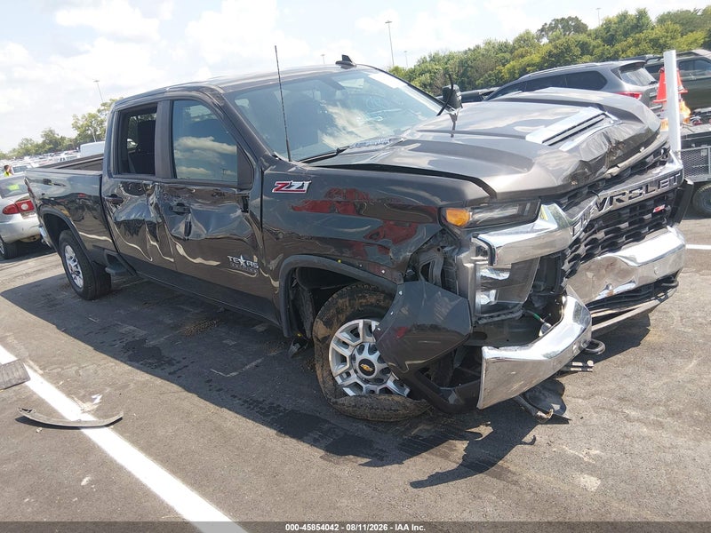 2021 Chevrolet Silverado 2500hd 4wd  Long Bed Lt Gray vin: 1GC4YNEY1MF207635