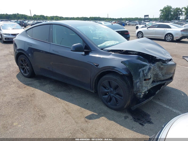 2024 Tesla Model Y Long Range Dual Motor All-wheel Drive Gray vin: 7SAYGAEE6RF193748