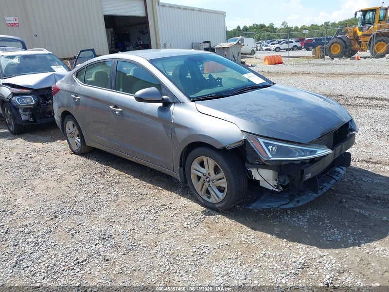 2019 Hyundai Elantra Sel Gray vin: 5NPD84LF2KH489623