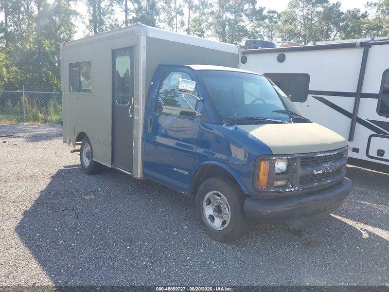 1999 Chevrolet Express Commercial Cutaway Base W/e23 Blue vin: 1GBHG31F2X1153099