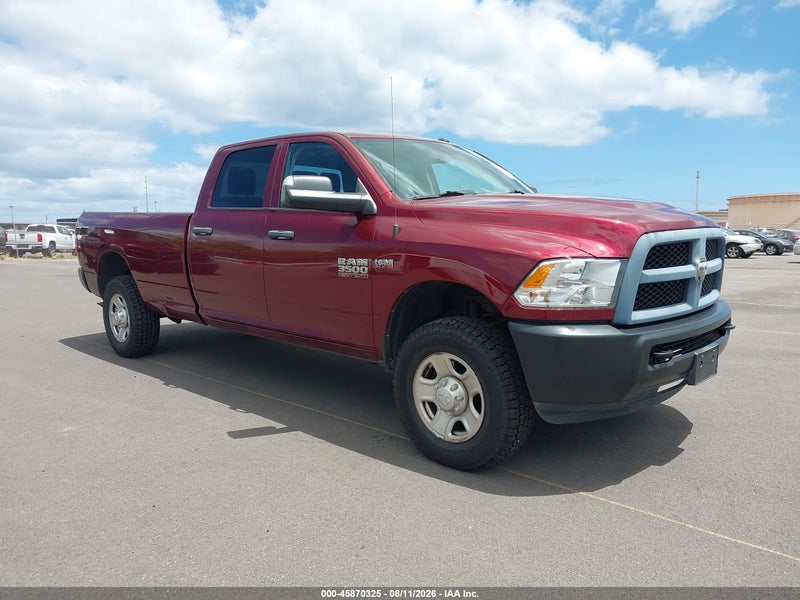 2018 Ram 3500 Tradesman  4x4 8' Box Red vin: 3C63R3GT2JG421548
