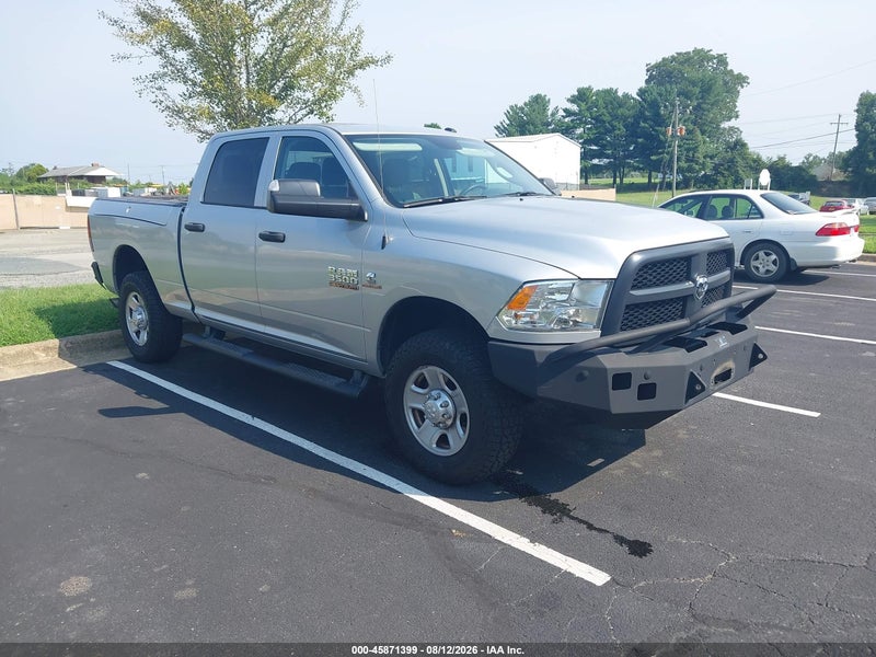 2018 Ram 3500 Tradesman  4x4 6'4 Box Silver vin: 3C63R3CL5JG299077