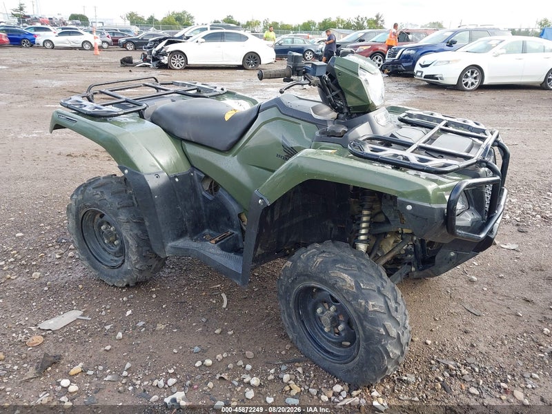 2017 Honda Trx500 Fa Green vin: 1HFTE4621H4201785